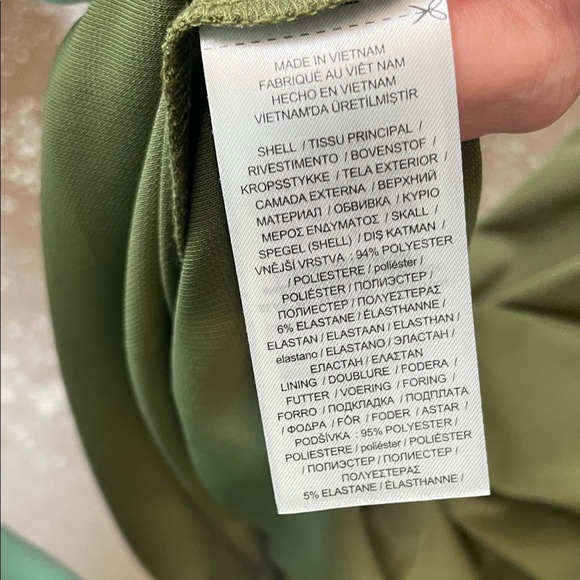 Ralph Lauren Olive Green Twist Front Midi Dress - Picture 7 of 8